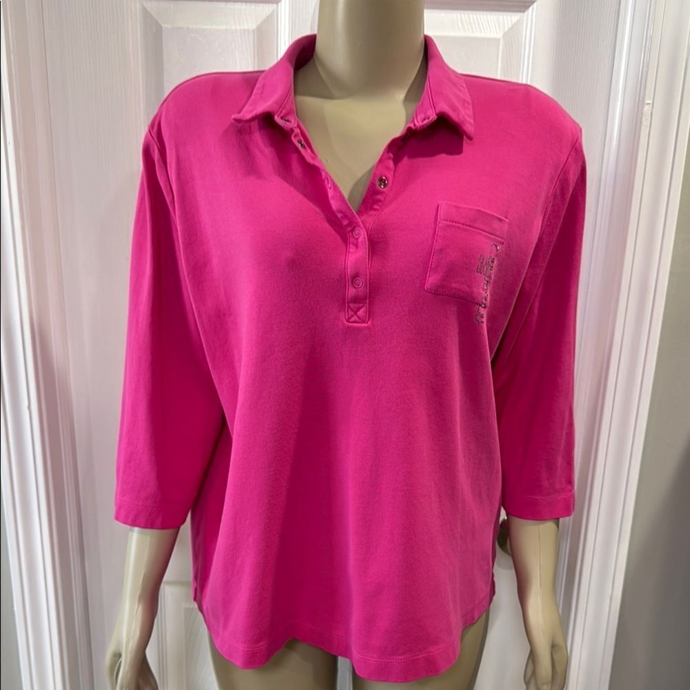 Rabe Women's Pink Polo Top